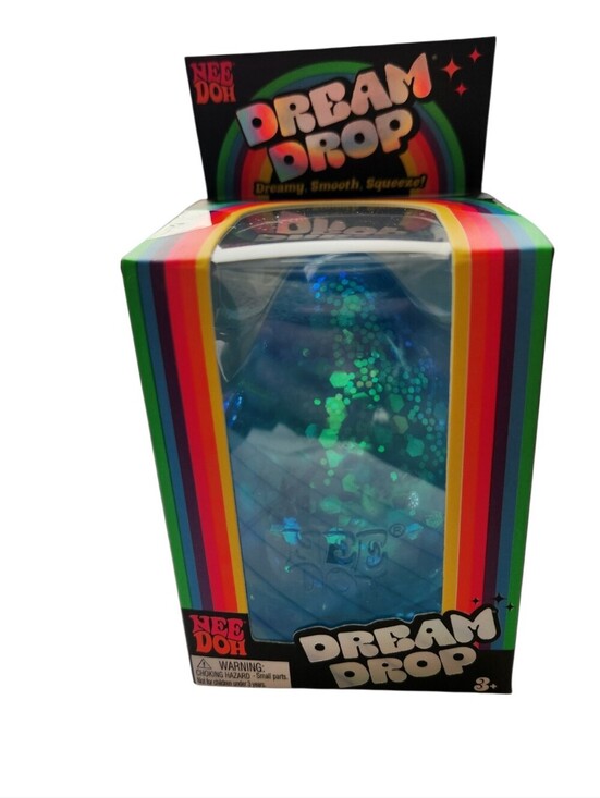 NeeDoh Other - NEW NeeDoh Dream Drop Teal Dreamy Smooth Squeeze & Splash Display Stand Sparkle